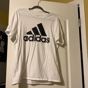 White adidas t-shirt size L